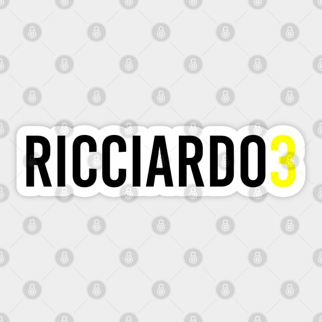 Daniel Ricciardo 3 Design Sticker by GreazyL